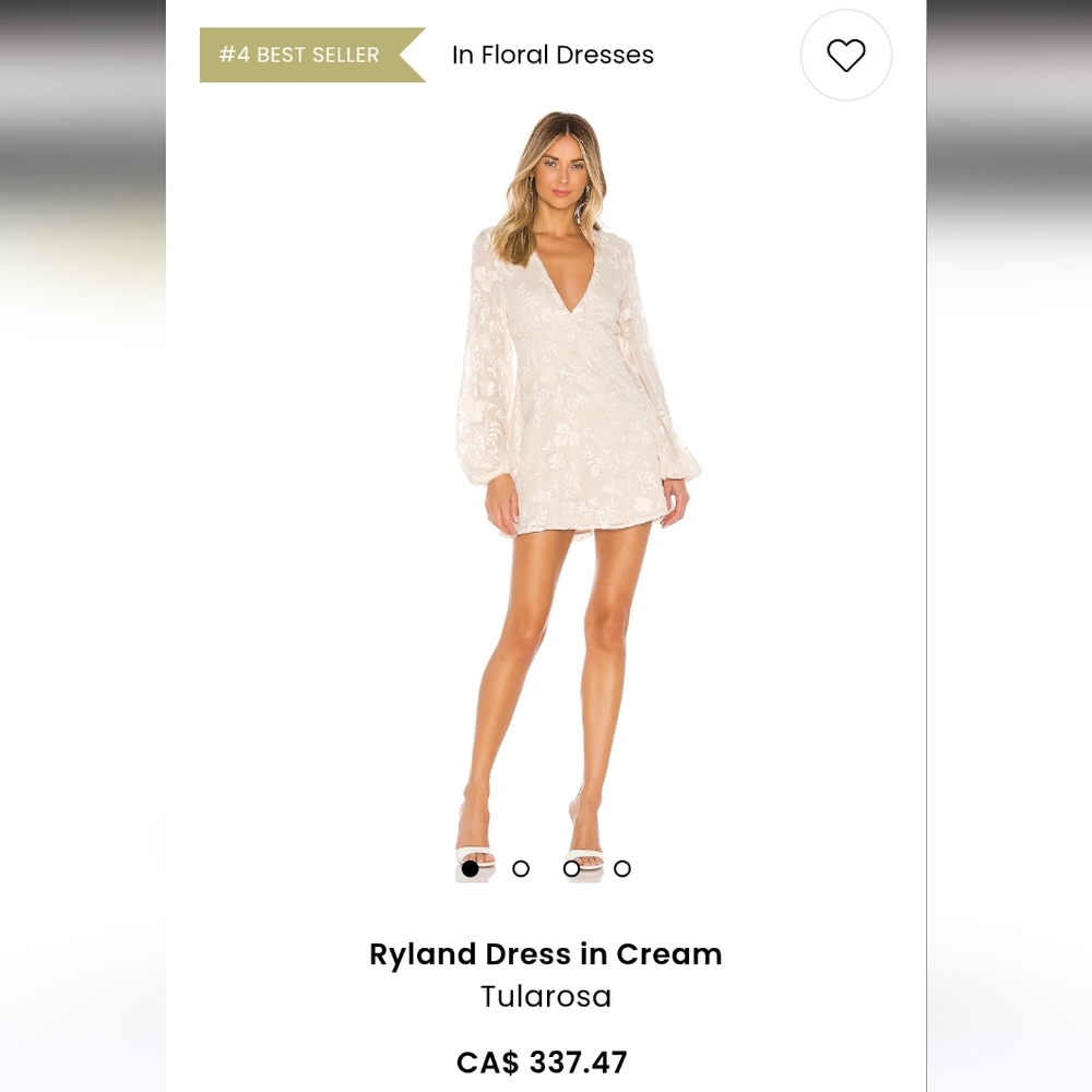 Tularosa Ryland Dress in Cream